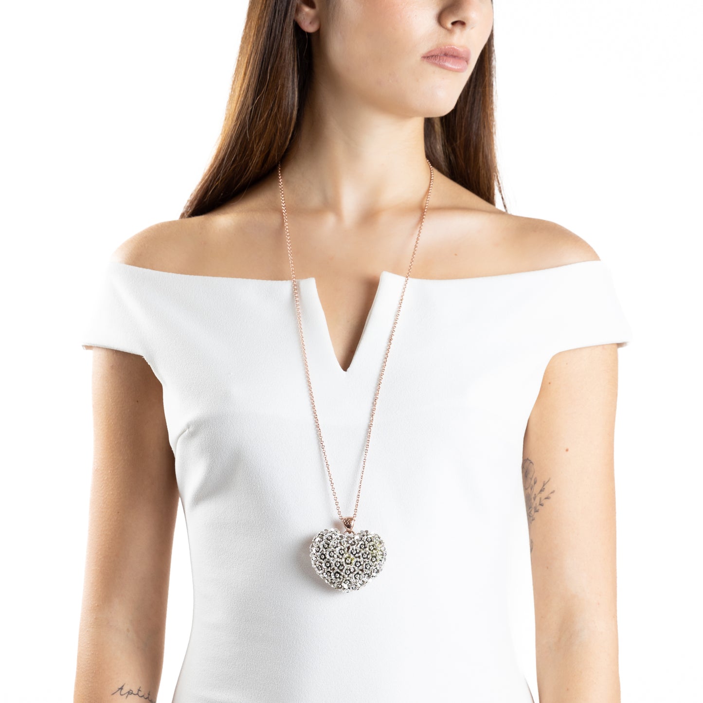 Parure Cuore Oro rosa 24k