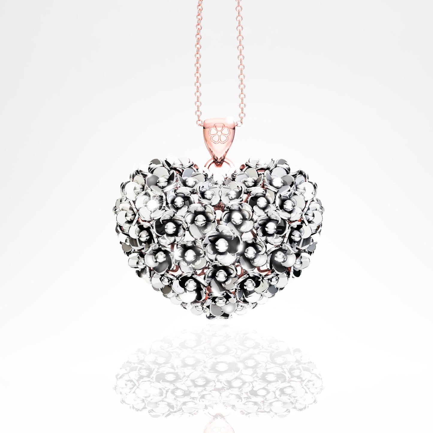 Parure Cuore Oro rosa 24k