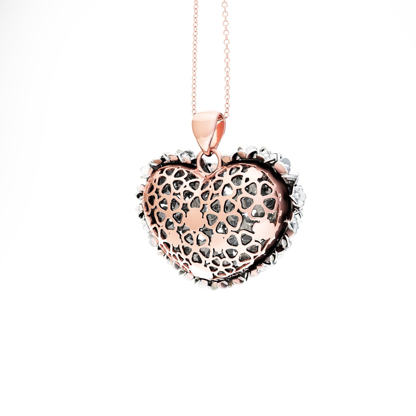 Parure Cuore Oro rosa 24k