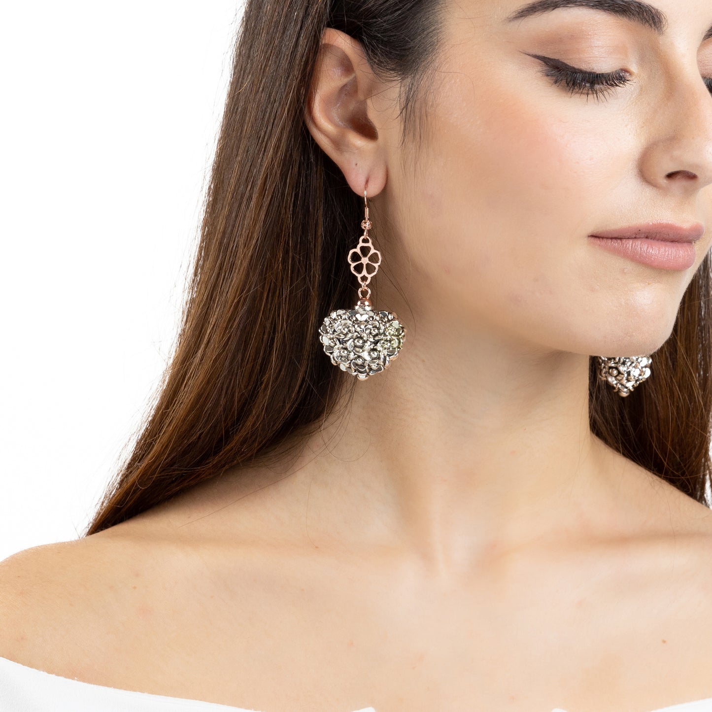 Parure Cuore Oro rosa 24k