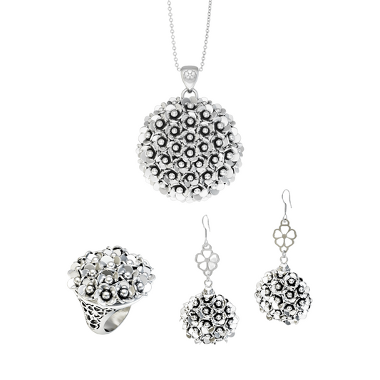 Parure Bouquet argento