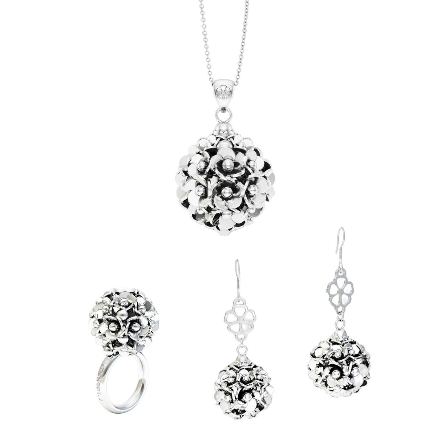 Parure Corolla Argento