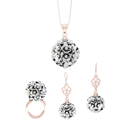 Parure Corolla Oro rosa 24k